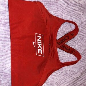 Nike Red Sports Bra